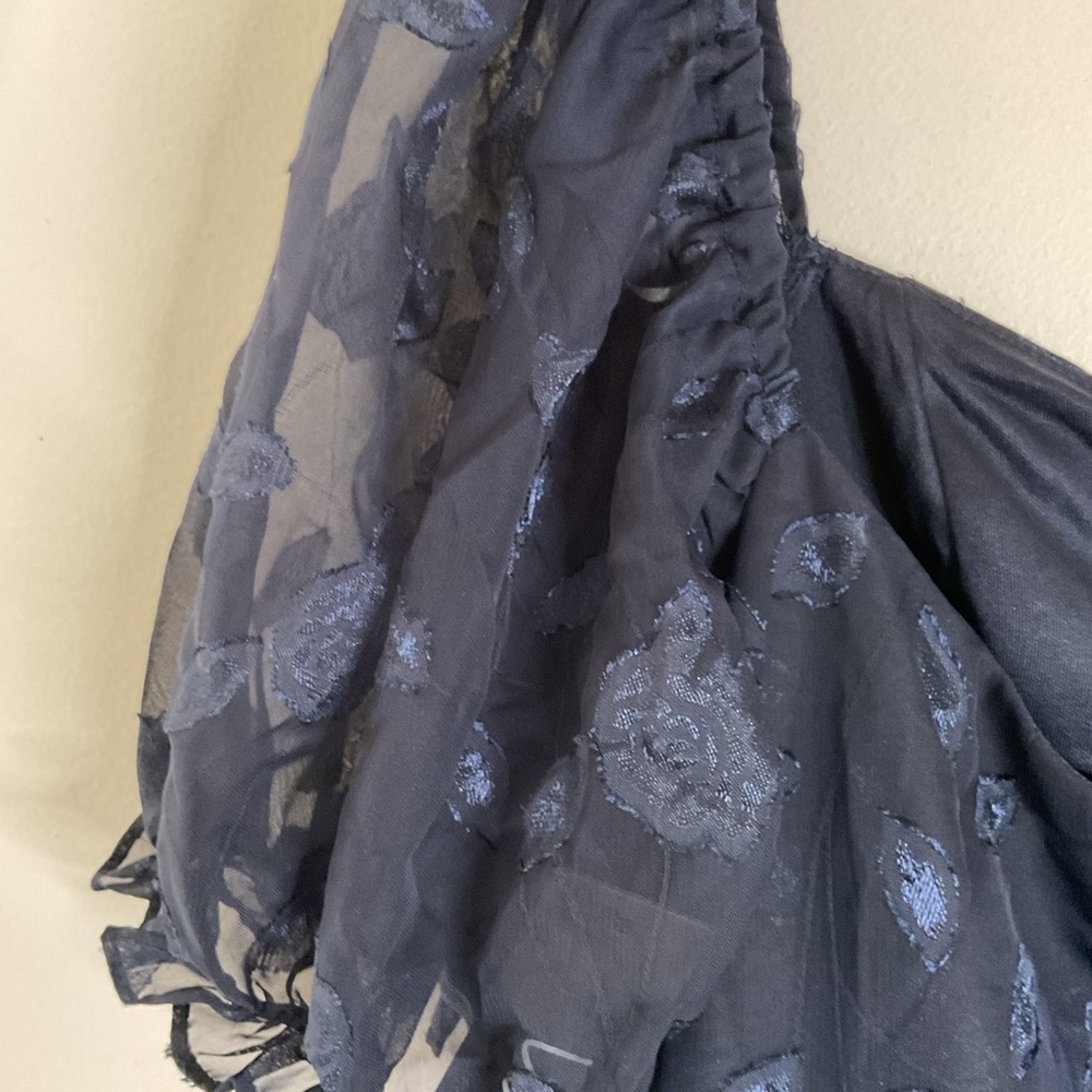 Lulu's Navy Blue Puff Sleeve Maxi Dress - Picture 8 of 15
